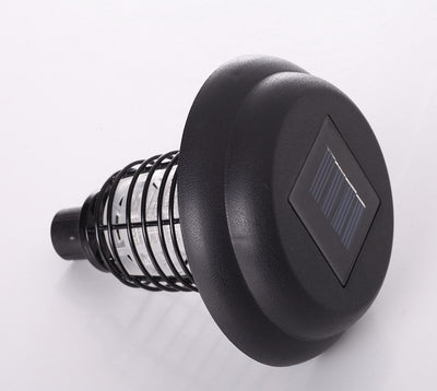 Solar Led Rechargeable Anti-Mosquito Lamp Electronic Fly Bug Zapper Insect Pest  Uv Trap Outdoor Garden Lawn Lamp