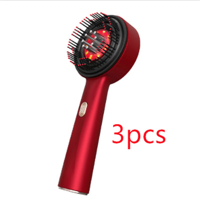 Electric Massage Comb Home Scalp Drain Comb Red Light Anti-slip Hair Care Multi-functional Massage Comb