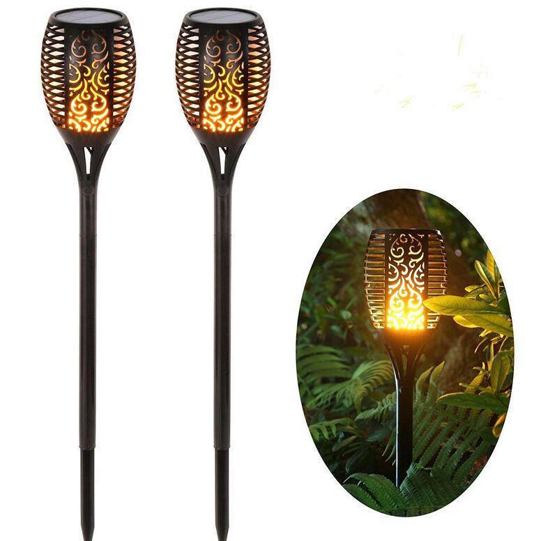 Solar Flame Flickering Garden Led Light Ip65 Outdoor Solar Tiki Torch Light Spotlights Landscape Decoration Led Lamp