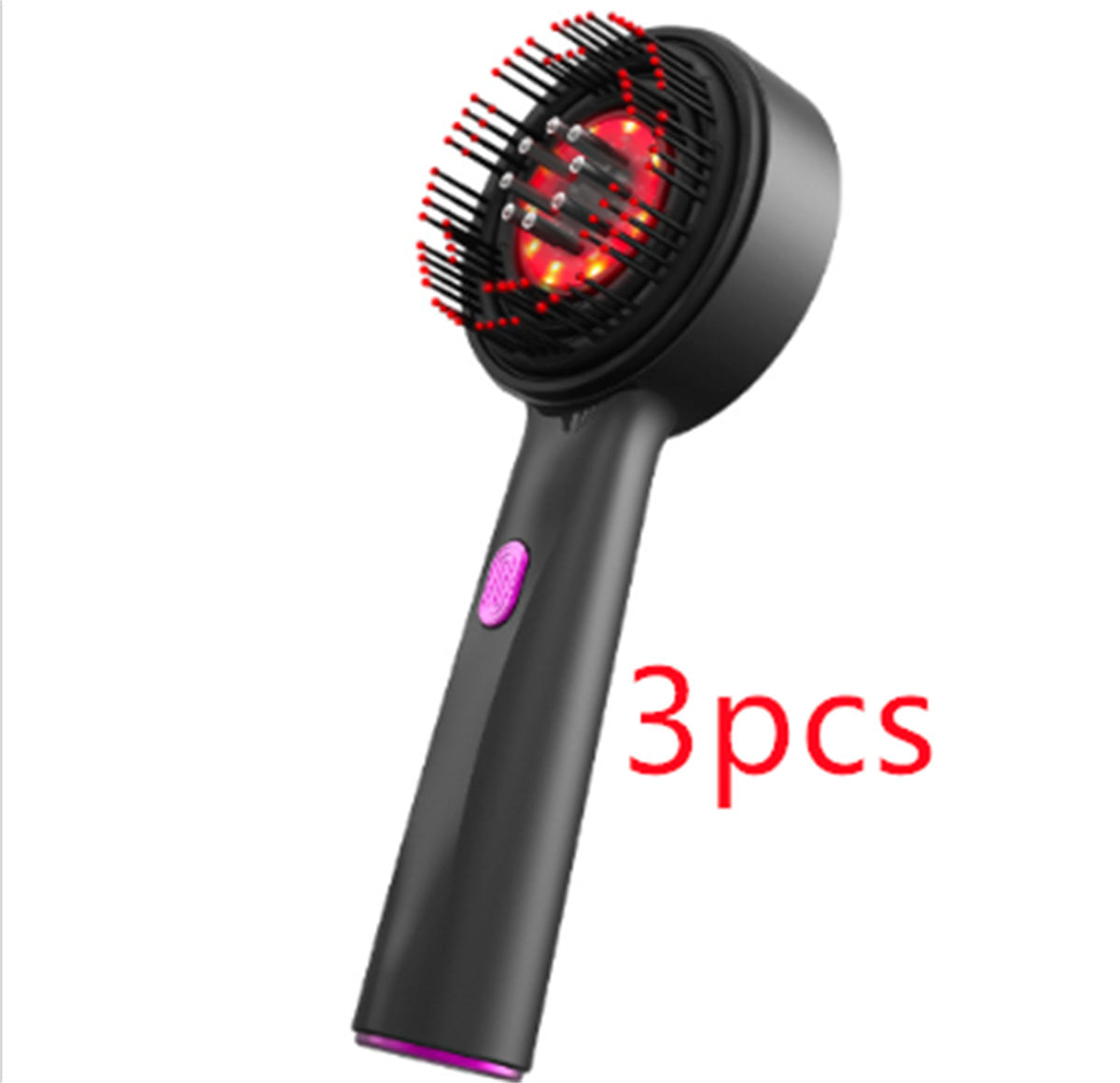 Electric Massage Comb Home Scalp Drain Comb Red Light Anti-slip Hair Care Multi-functional Massage Comb